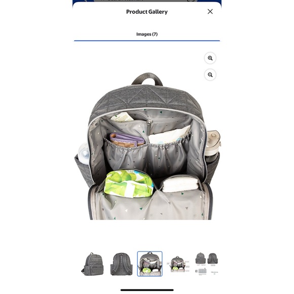 Sale!TWELVE little Quilted Gray Companion Diaper Bag Best-Selling Backpack Style